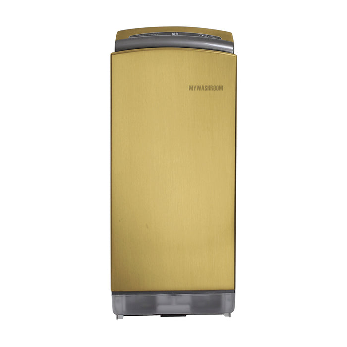 Stainless Steel High Speed Brush Golden HEPA Filter Jet Hand Dryer MYK7BG