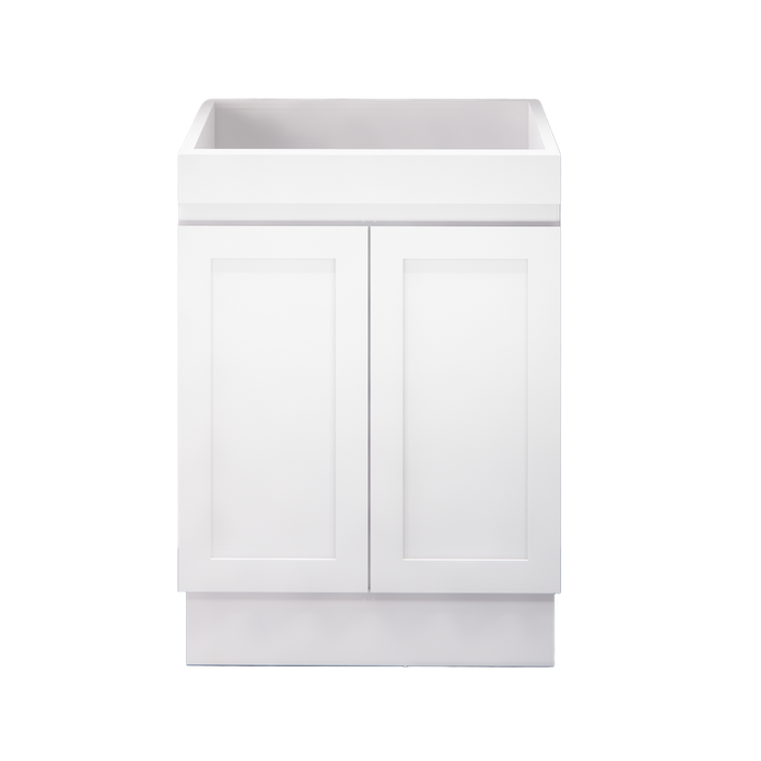 600-1500mm ABS Miami Matt White Shaker Plywood Freestanding(on Kickboard) Vanity Cabinet - HD reno