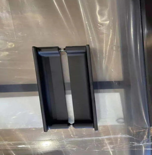 900/1000x2000mm 6mm Glass Wall to Wall Black Framed Pivot Grid Door Shower Screens - HD reno