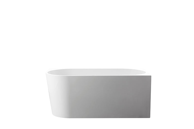 1300/1400*720*600mm Nerida Series Gloss White Corner Bathtub Non-Over Flow