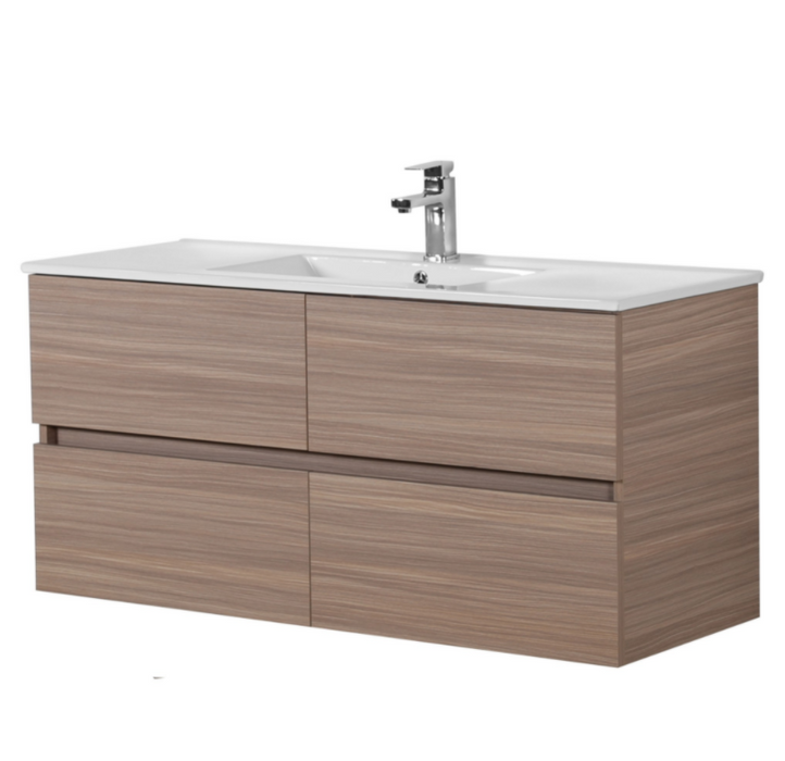 600-1500*460*560mm Stella Oak Bathroom Vanity Wall Hung Cabinet Only and Ceramic/Stone Top Available