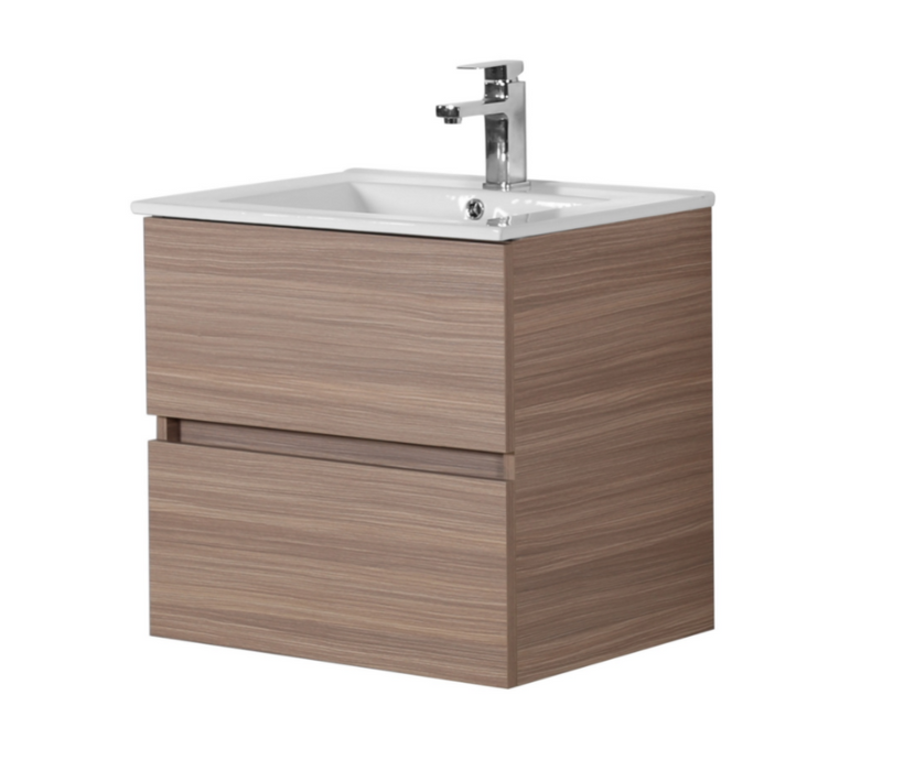 600-1500*460*560mm Stella Oak Bathroom Vanity Wall Hung Cabinet Only and Ceramic/Stone Top Available