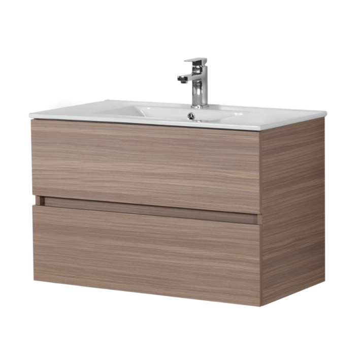 600-1500*460*560mm Stella Oak Bathroom Vanity Wall Hung Cabinet Only and Ceramic/Stone Top Available