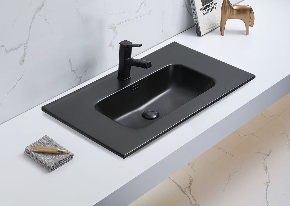 600-1200mm Olivia Matt Black Ceramic Top