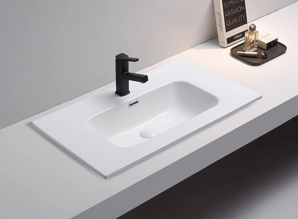 600-1200mm Olivia Matt White Ceramic Top