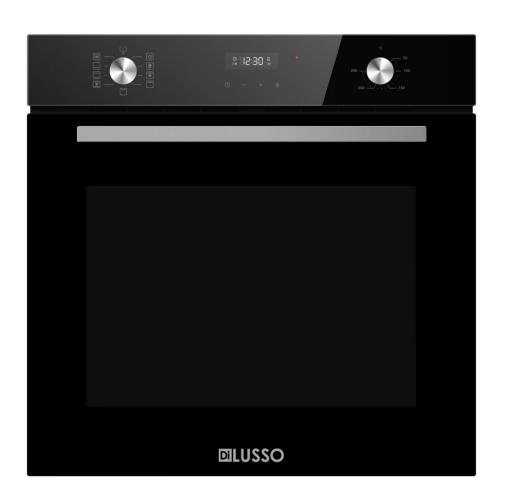 600mm Black Glass Electric 82L Oven