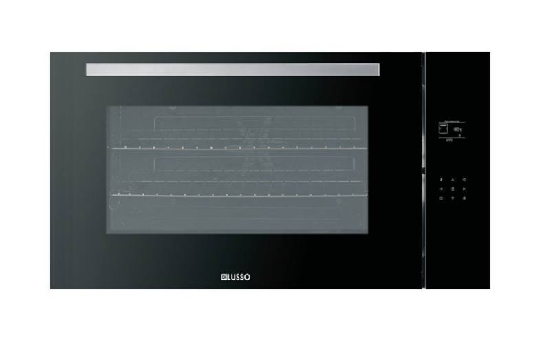 900mm Full Black Glass 100L Oven