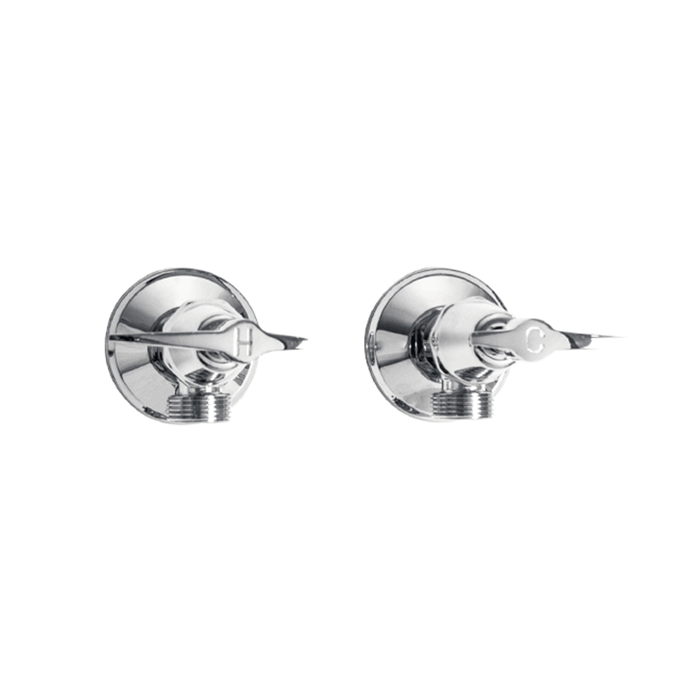 Kirra Lever Washing Machine Cocks Chrome Solid Brass