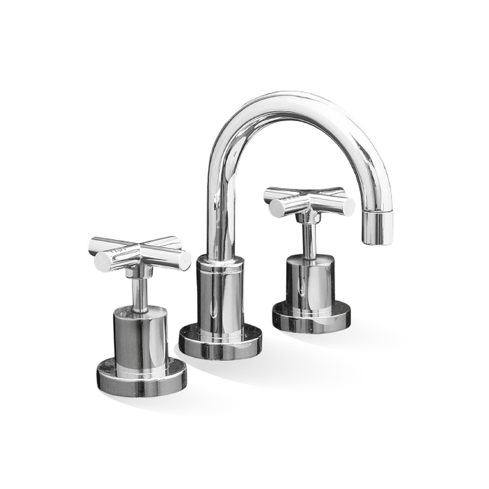 Sabine Basin Three-Piece Set Chrome Solid Brass
