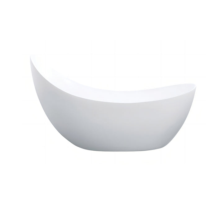 1490-1685*770*1000mm Poseidon PBT Gloss White/Matt White Special Shape Acrylic Freestanding Bathtub