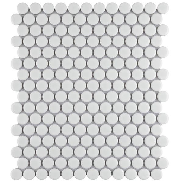 Penny White Matt 19mm