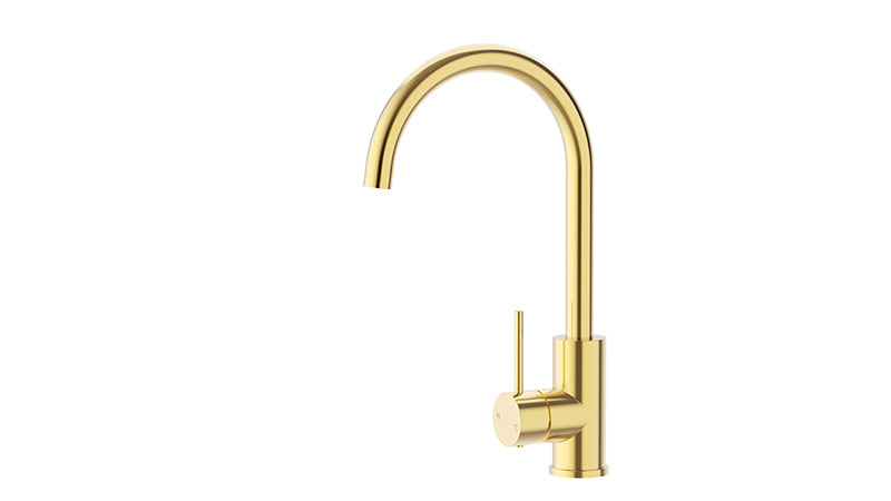 Ikon Otus Slimline Stainless Steel/Chrome/Matt Black/Gunmetal Grey/Brushed Gold Stainless Steel Sink Mixer - HD reno