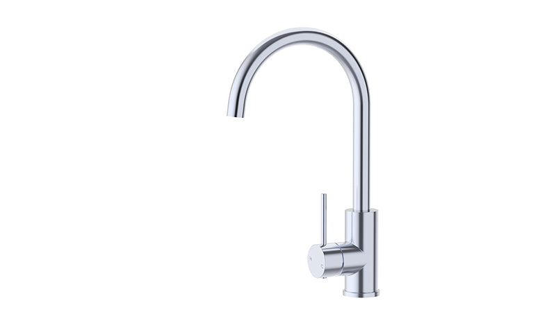 Ikon Otus Slimline Stainless Steel/Chrome/Matt Black/Gunmetal Grey/Brushed Gold Stainless Steel Sink Mixer - HD reno