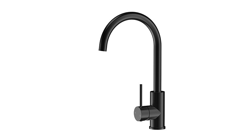 Ikon Otus Slimline Stainless Steel/Chrome/Matt Black/Gunmetal Grey/Brushed Gold Stainless Steel Sink Mixer - HD reno
