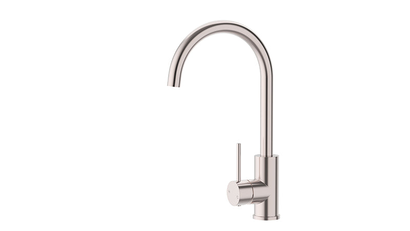 Ikon Otus Slimline Stainless Steel/Chrome/Matt Black/Gunmetal Grey/Brushed Gold Stainless Steel Sink Mixer - HD reno
