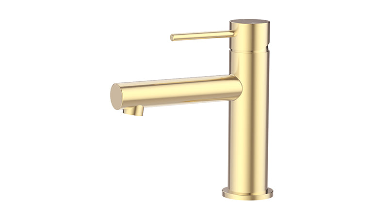 Ikon Otus Slimline Stainless Steel/Chrome/Matt Black/Gunmetal Grey/Brushed Gold Stainless Steel SS Basin Mixer - HD reno