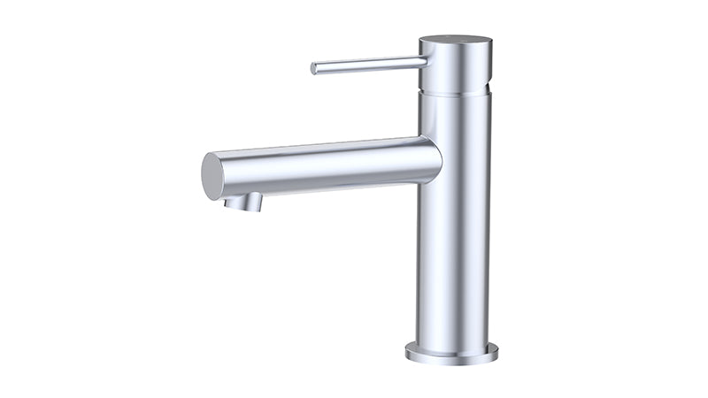 Ikon Otus Slimline Stainless Steel/Chrome/Matt Black/Gunmetal Grey/Brushed Gold Stainless Steel SS Basin Mixer - HD reno