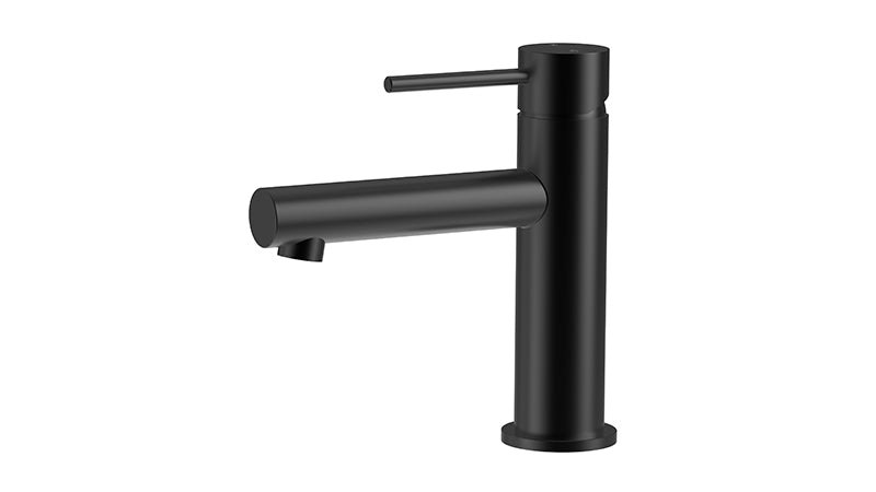 Ikon Otus Slimline Stainless Steel/Chrome/Matt Black/Gunmetal Grey/Brushed Gold Stainless Steel SS Basin Mixer - HD reno