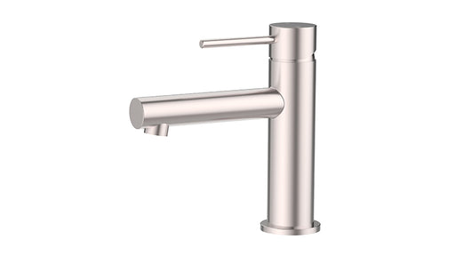 Ikon Otus Slimline Stainless Steel/Chrome/Matt Black/Gunmetal Grey/Brushed Gold Stainless Steel SS Basin Mixer - HD reno