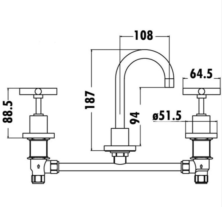 PLNZ Range Tapware - Basin, Bath, Washing Machine, Shower and Wall Taps Sets - HD reno