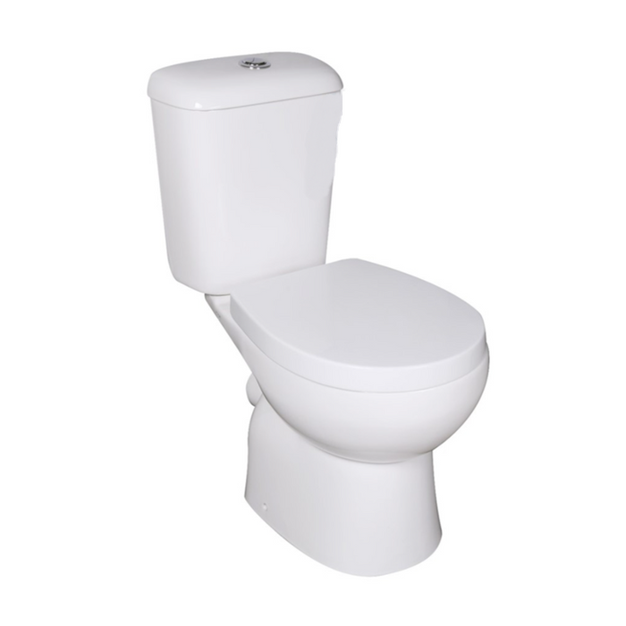 625*350*805mm Poseidon Zion Gloss White Box Rim Closed Couple Toilet