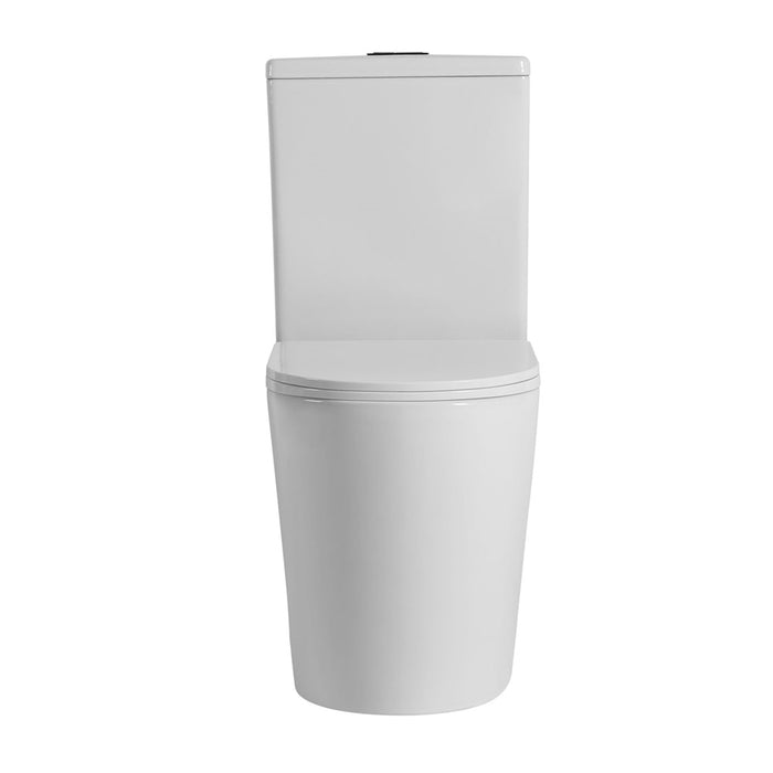 655*380*870mm Poseidon Avis Gloss White Rimless Back To Wall Toilet