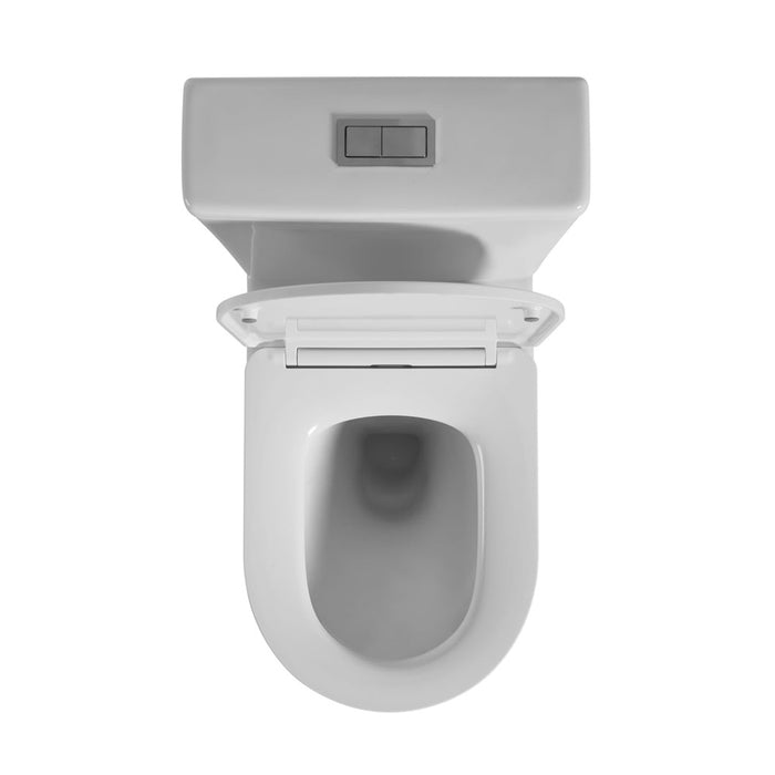 655*380*870mm Poseidon Avis Gloss White Rimless Back To Wall Toilet