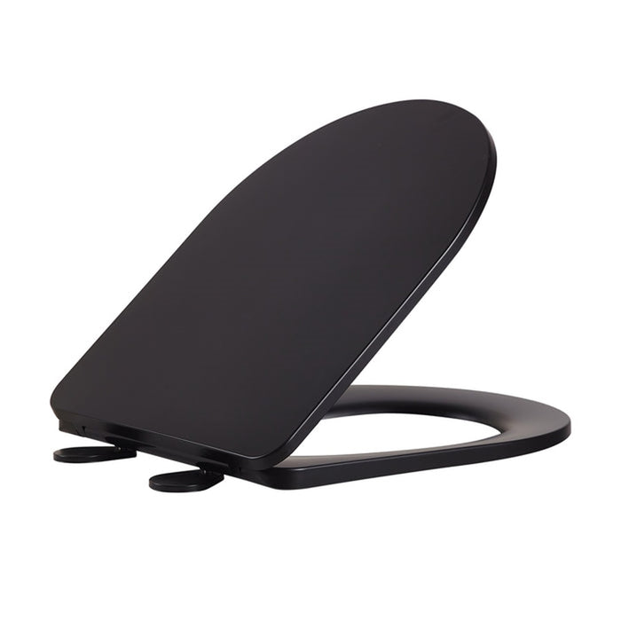 655*380*870mm Poseidon Avis Matt Black Rimless Back To Wall Toilet