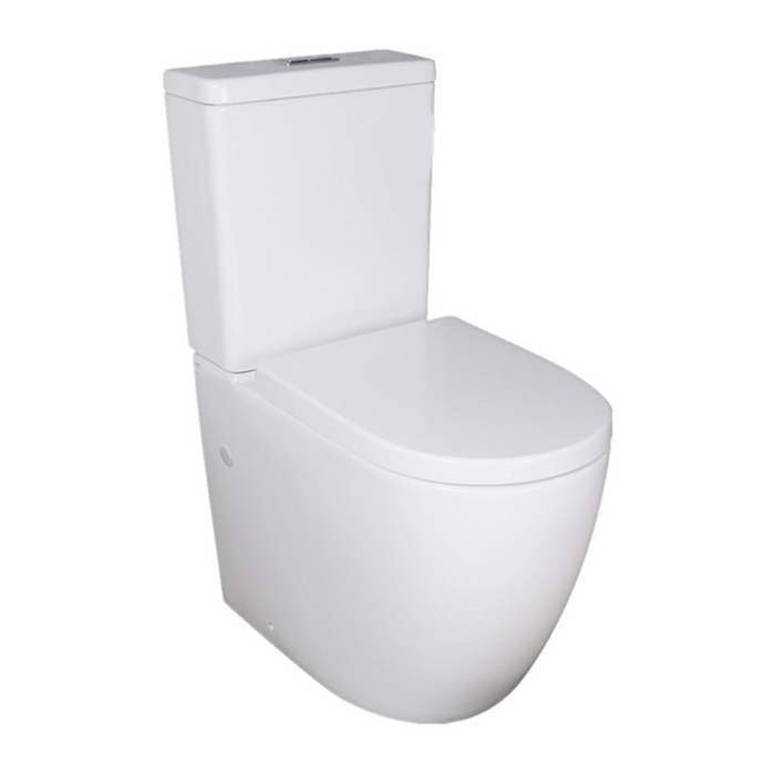 660*390*885mm Poseidon Elvera Gloss White Ambulant Tornado Back To Wall Toilet