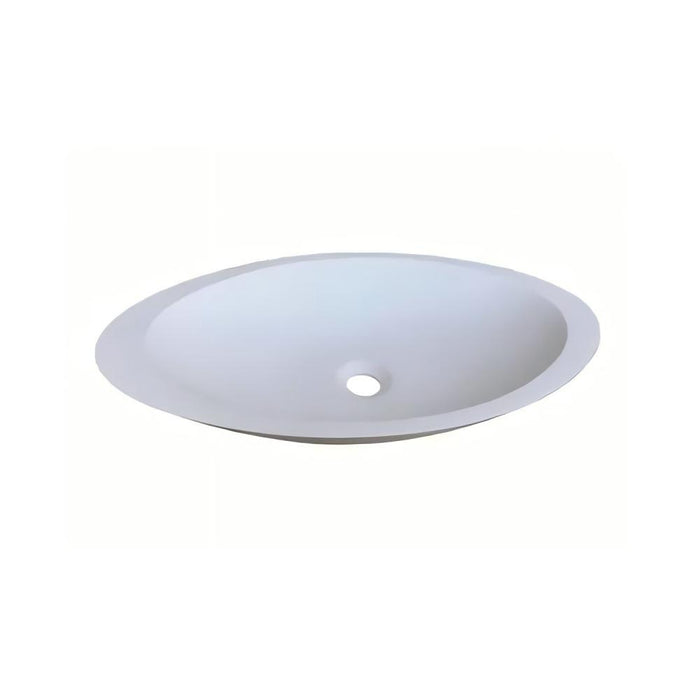550*350*100mm Poseidon STB5530 Matt White Ceramic Oval Above Counter Basin