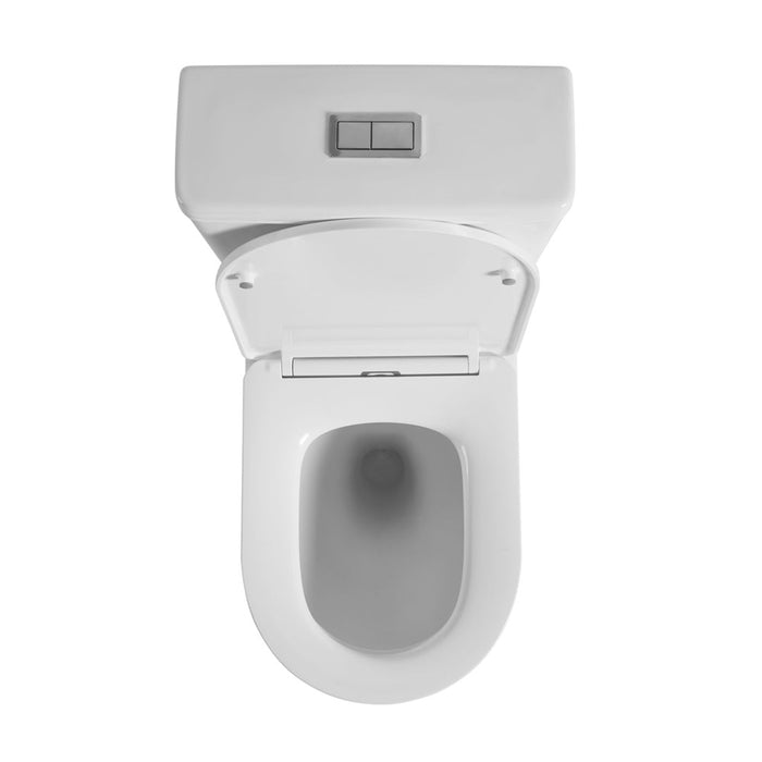 655*360*865mm Poseidon Vivid Gloss White Tornado Back To Wall Toilet