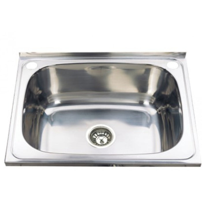600*500*880mm White PVC Water Resitant Laundry Tub Cabinet With 304 Stainless Steel Sink