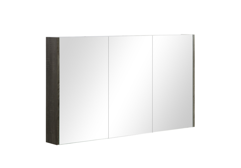 1200mm Berge Dark Grey Wall Hung MDF Vanity and Shaving Cabinet and Tall Boy