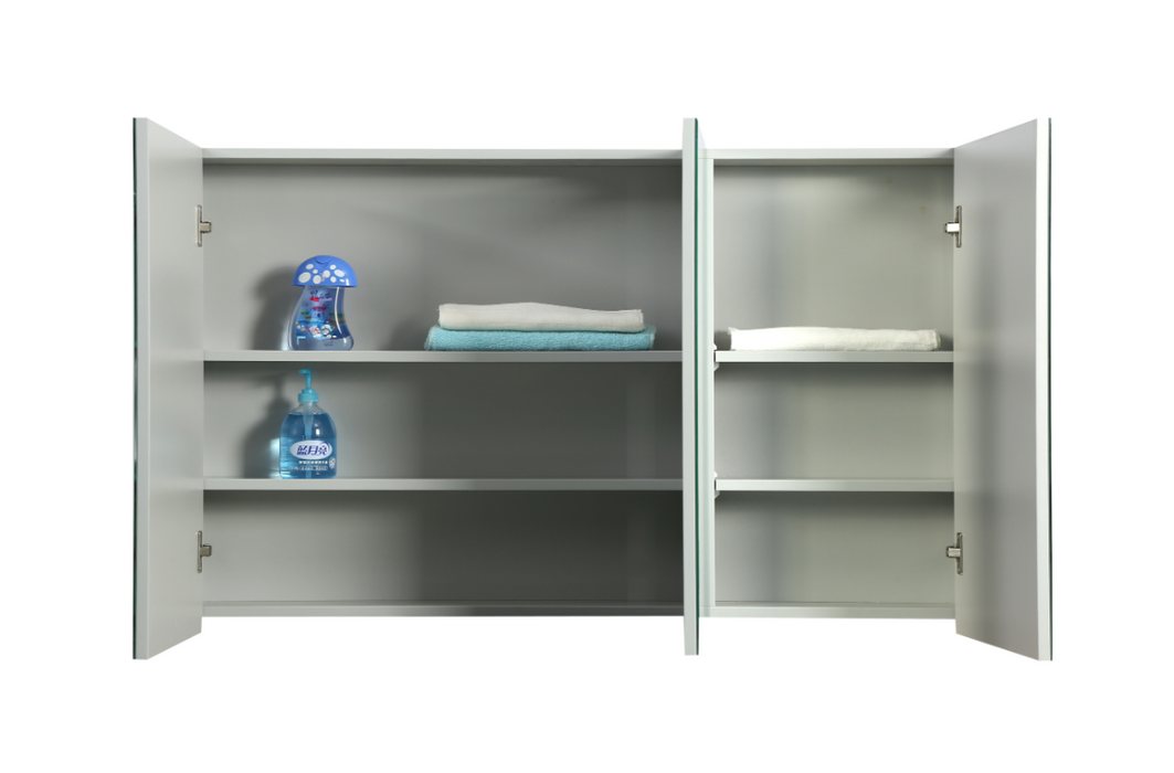 1200mm Berge White Oak Floor MDF Vanity and Shaving Cabinet and Tall Boy