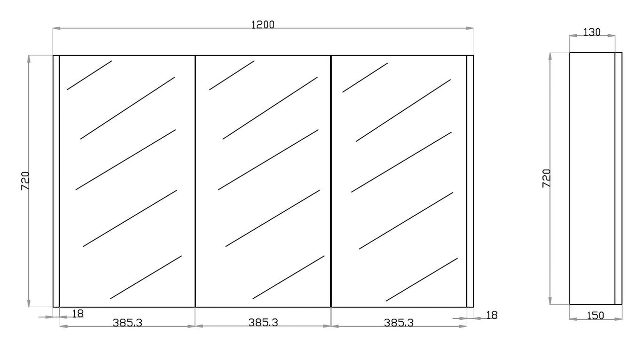 1200mm White Oak Qubist MDF Single Bowl Freestanding With Legs Vanity With Ceramic Top With Shaving Cabinet and Tall Boy