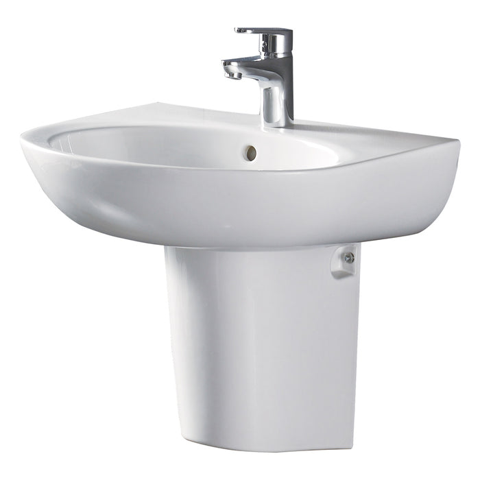 560*440*470mm FIE Stella Care Wall Basin With Integral Shroud