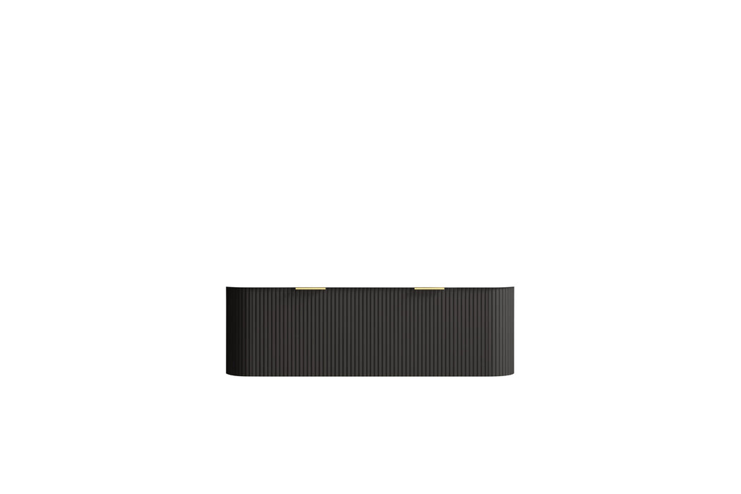 750-1500*455*450mm INF RIO Black High Moisture Resistant Plywood Cabinet Only Or White Calacutta Stone Top Wall Hung Vanities