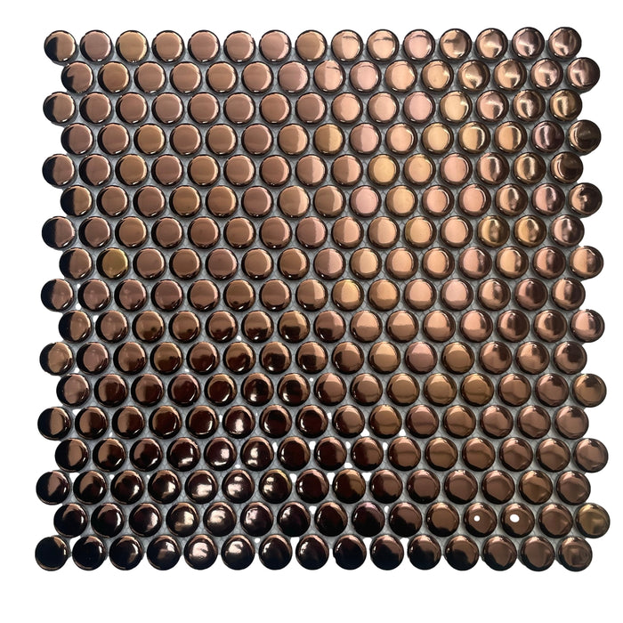 Rosegold Penny Round 19mm