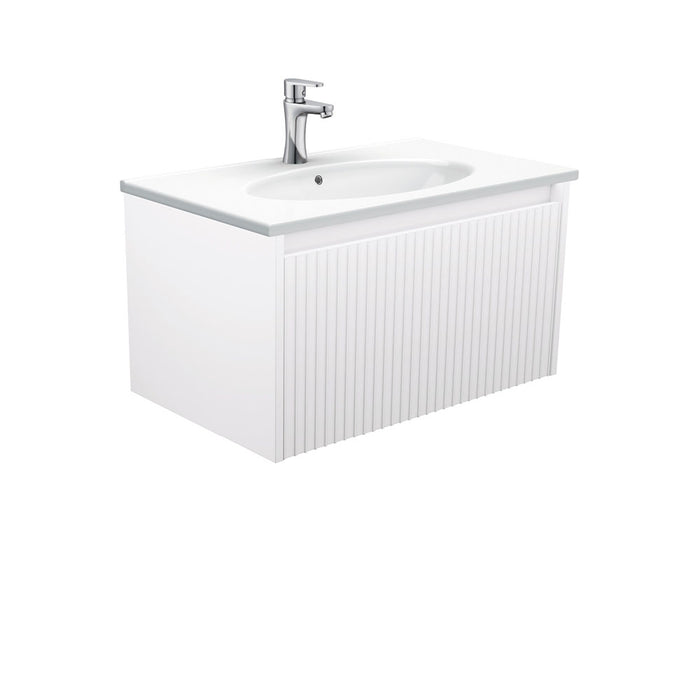 750-1500*460*420mm FIE Alina Satin White Cabinet Only and Ceramic / Stone Top Available Wall Hung Vanity