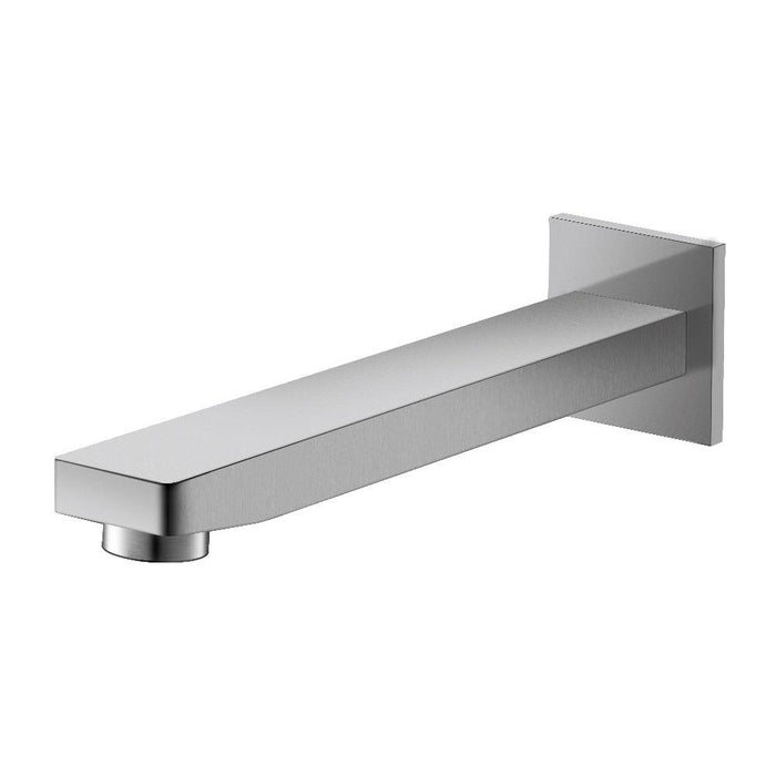 Ikon Ceram Chrome/Brushed Nickel/Brushed Gold/Matt Black Solid Brass Square Bath Spout - HD reno