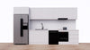 Straight Line Kitchen Cabinet Combination(Electric Cooktop)