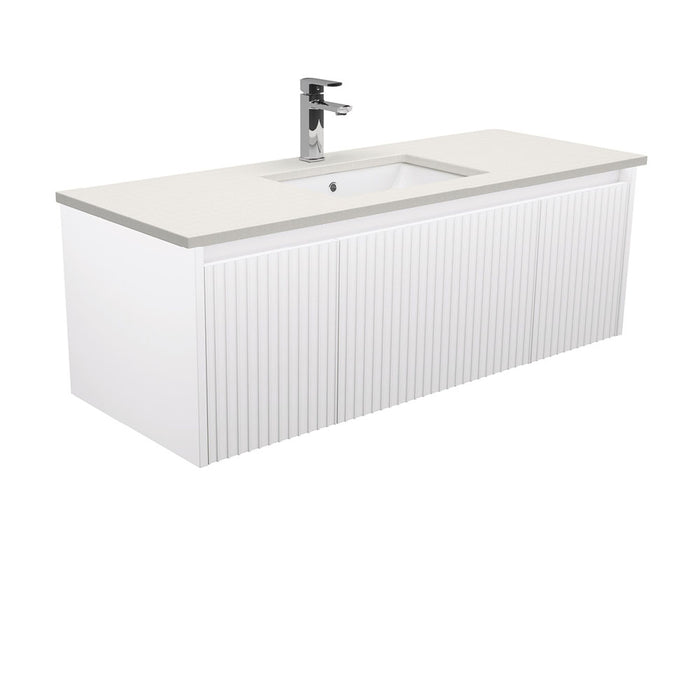 750-1500*460*420mm FIE Alina Satin White Cabinet Only and Ceramic / Stone Top Available Wall Hung Vanity