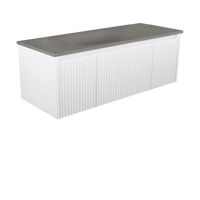 750-1500*460*420mm FIE Alina Satin White Cabinet Only and Ceramic / Stone Top Available Wall Hung Vanity