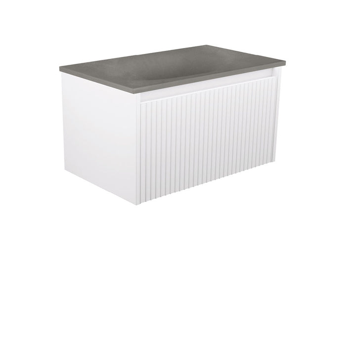 750-1500*460*420mm FIE Alina Satin White Cabinet Only and Ceramic / Stone Top Available Wall Hung Vanity