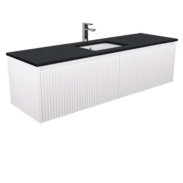 750-1500*460*420mm FIE Alina Satin White Cabinet Only and Ceramic / Stone Top Available Wall Hung Vanity