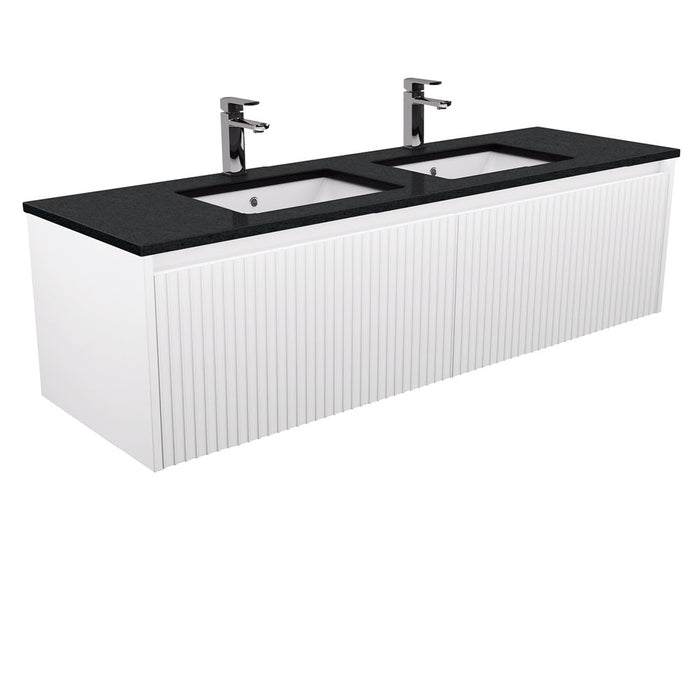 750-1500*460*420mm FIE Alina Satin White Cabinet Only and Ceramic / Stone Top Available Wall Hung Vanity