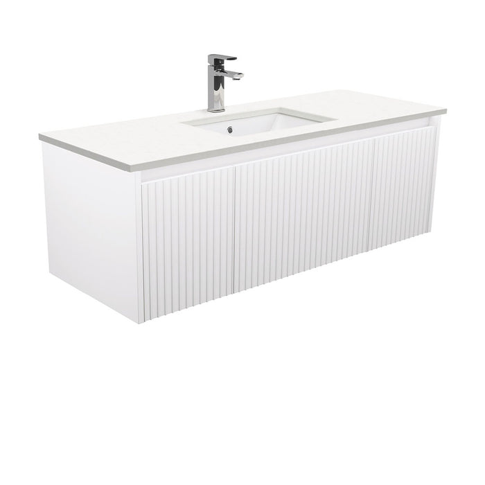 750-1500*460*420mm FIE Alina Satin White Cabinet Only and Ceramic / Stone Top Available Wall Hung Vanity
