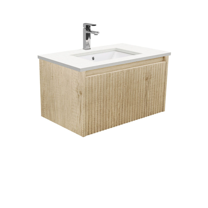 750-1500*460*420mm FIE Alina White Scandi Oak Cabinet Only and Ceramic / Stone Top Available Wall Hung Vanity