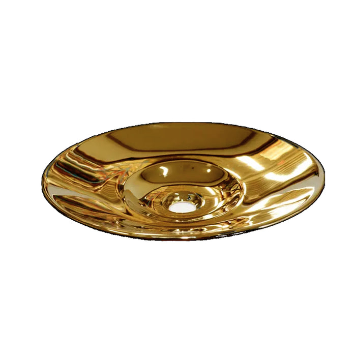 410*410*110mm Ceramic Round Semi Insert Basin Gloss White/Silver Chrome/Gold/Matte Black/Carrara/Matte White/Rose Gold