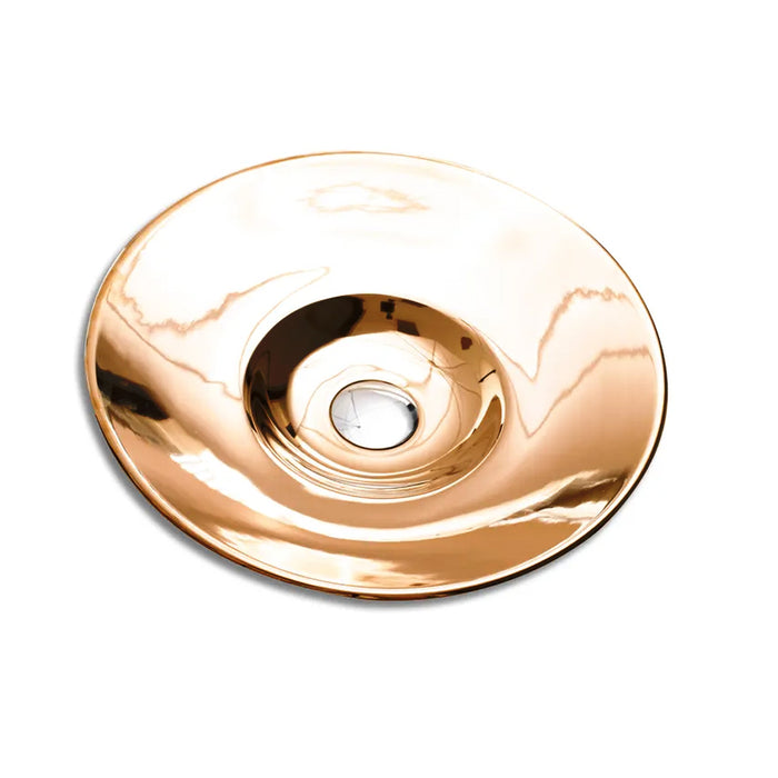 410*410*110mm Ceramic Round Semi Insert Basin Gloss White/Silver Chrome/Gold/Matte Black/Carrara/Matte White/Rose Gold